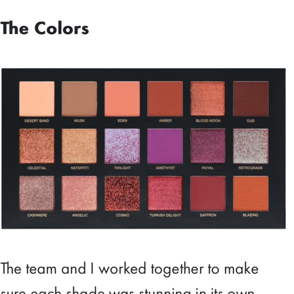 Desert Dusk Huda Beauty Eyeshadow Palette!